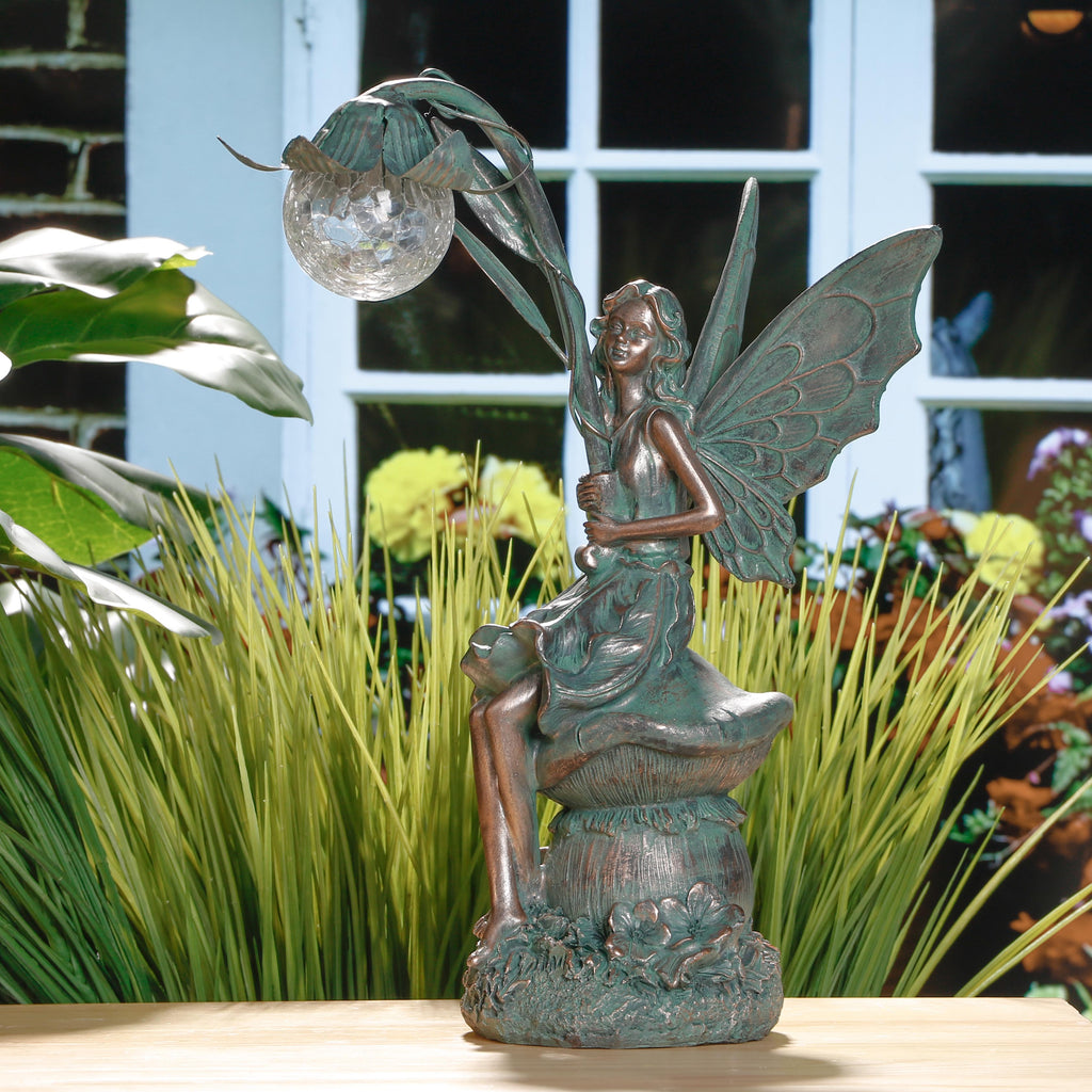 Phare Solaire - Statue de Phare à énergie Solaire LED Rotatif extérieur  lumière Jardin Cour pelouse Artisanat