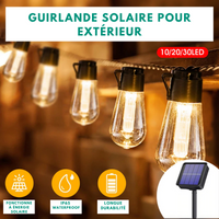 Guirlande LED Solaire Extérieure