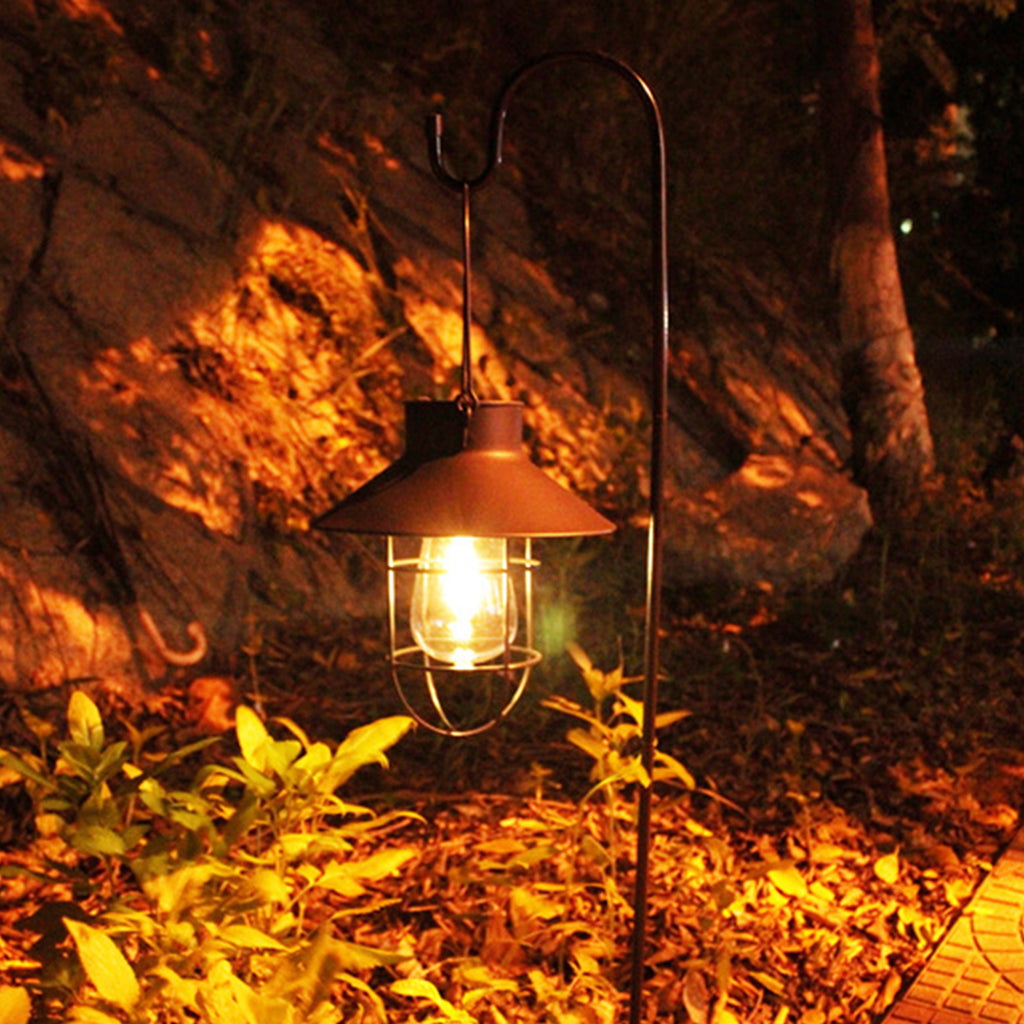 Lampe lanterne solaire ampoule led à filament vintage Sirocco 40 lumens 