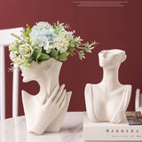 Vase Buste de Femme en Céramique