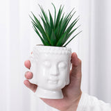 Vase / Pot de Fleur Bouddha en Céramique
