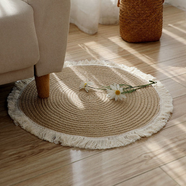 Tapis Rond en Jute