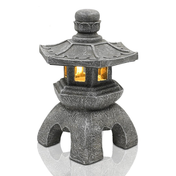Lampe solaire decorative pagoda, lumière solaire extérieure à led