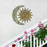 Décoration Murale Extérieure "Le Soleil a Rendez-vous avec la Lune"
