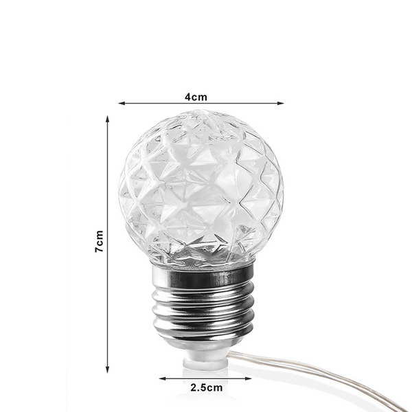 DIFFUSION 557842 Guirlande solaire guinguette 50 LEDs blanc chaud design  ampoule - 5,8 m